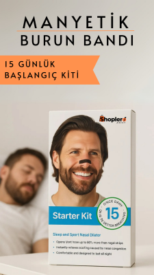 Manyetik Burun Bandı Başlangıç Kiti – Beyaz (15 Günlük) - Shoplero