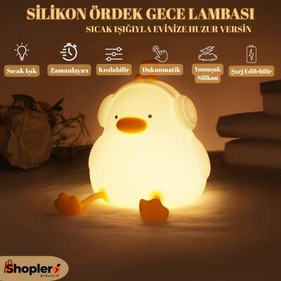 Silikon Ördek Gece Lambası - Shoplero